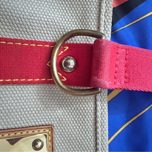 LOUIS VUITTON VINTAGE LTD EDITION ANTIGUA CABAS MM CANVAS TOTE Authentic Pre❤️d - Picture 12 of 15